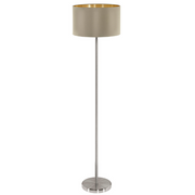 Maserlo Taupe Or Black Shade Floor Lamp - Lighting.co.za