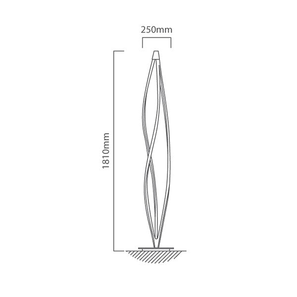 Senna White LED Nordic Floor Lamp - Lighting.co.za