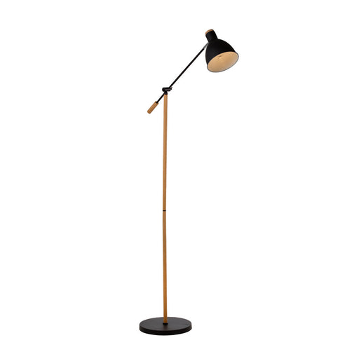 Tai White Or Black And Wood Floor Lamp - Lighting.co.za