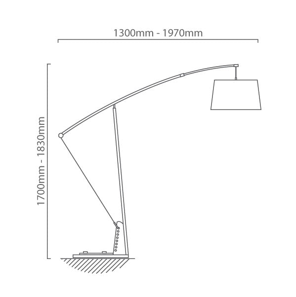 Regent Black Or White Adjustable Floor Lamp - Lighting.co.za