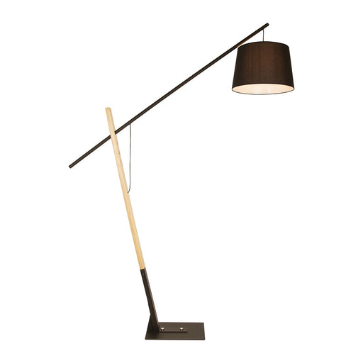 Bow Wood And Metal Floor Lamp - Lighting.co.za