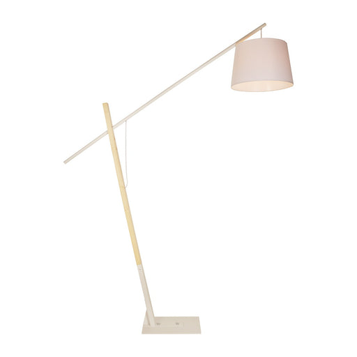 Bow Wood And Metal Floor Lamp - Lighting.co.za