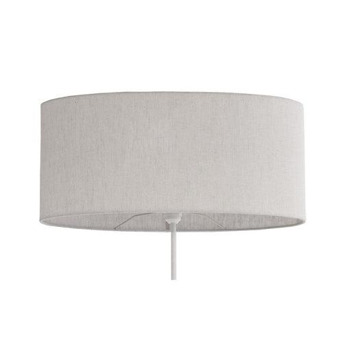 Denver Plain White and Natural Shade Floor Lamp - Lighting.co.za