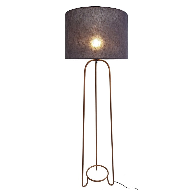 Manor Gold Bronze and Charcoal Shade Floor Lamp - Lighting.co.za