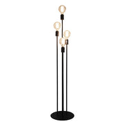 Atom Black 4 Light Multi Level Floor Lamp - Lighting.co.za