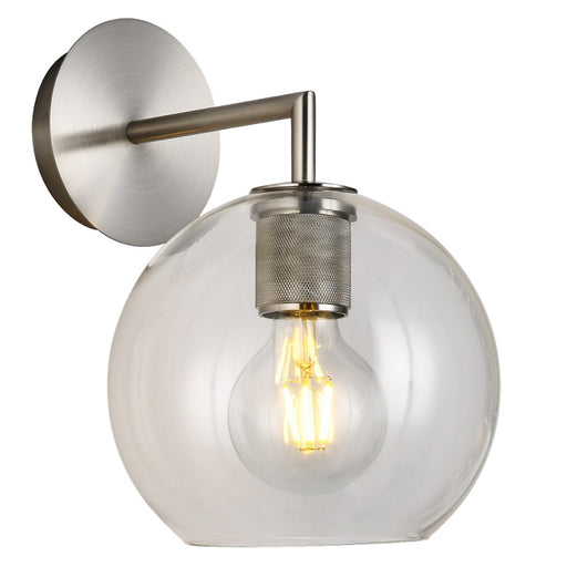 Flow Black | Gold | Chrome Clear Glass Ball Wall Light - Lighting.co.za