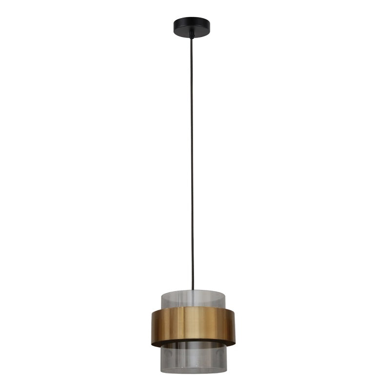 Forma Antique Brass and Glass Single Pendant Light - Lighting.co.za