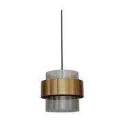 Forma Antique Brass and Glass Single Pendant Light - Lighting.co.za