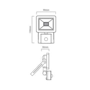 Floodlight 10W|20W|30W LED With Sensor 4000K - Lighting.co.za