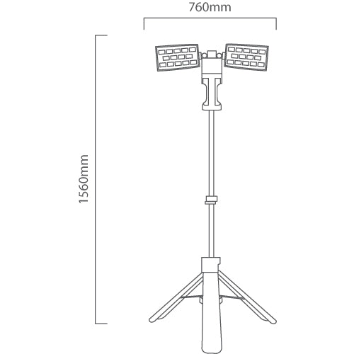 Lutec 28 LED 35W 5000K Work Light - Lighting.co.za