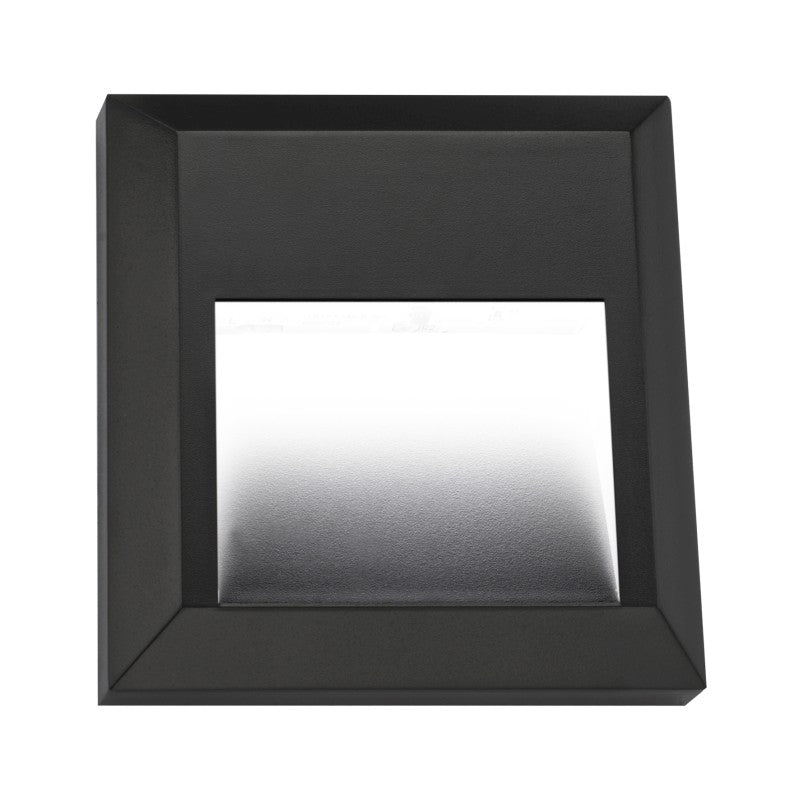 Delta Black Or White Square ABS Polycarbonate 1 Watt LED Step Light - Lighting.co.za