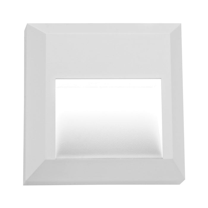 Delta Black Or White Square ABS Polycarbonate 1 Watt LED Step Light - Lighting.co.za
