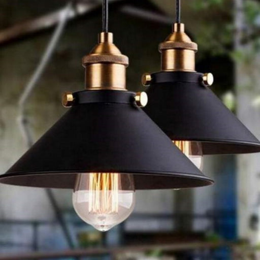 Hinkley Trio Tall 1 Light Black And Brass Industrial Pendant Light - Lighting.co.za