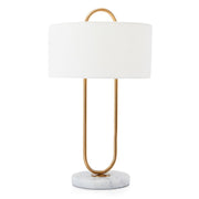 Faye Brass Look and Marble Table Lamp - Lighting.co.za