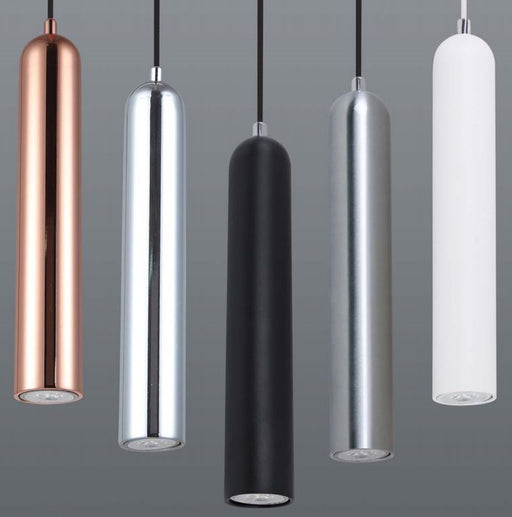 Fiore Copper | Chrome | White | Black Spazio Tube Pendant Light - Lighting.co.za