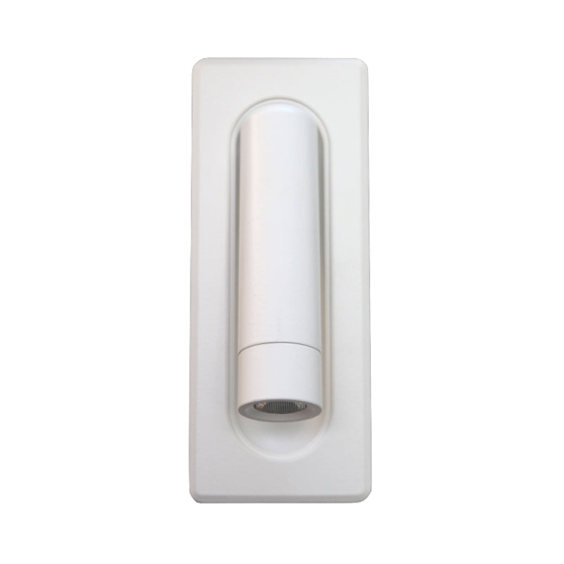 Fargo 3W LED Antique Brass | Black | White Self Switch Recessed Bedside Reading Wall Light - Lighting.co.za