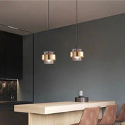 Forma Antique Brass and Glass Single Pendant Light - Lighting.co.za