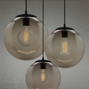 Palla Smoke Grey | White | Clear Ball Pendant Light 3 Sizes - Lighting.co.za