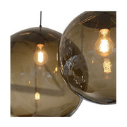 Palla Smoke Grey | White | Clear Ball Pendant Light 3 Sizes - Lighting.co.za