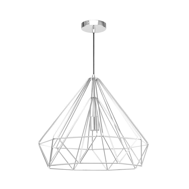 Astrid Wire Copper | Chrome | Black Grid Pendant Light Available In 3 Sizes - Lighting.co.za