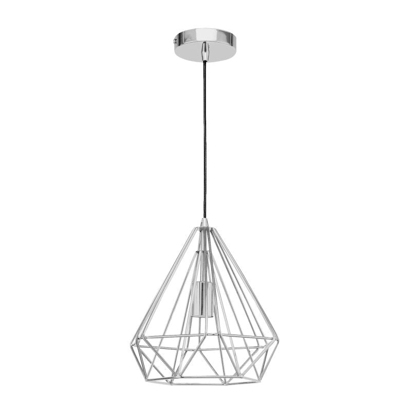 Astrid Wire Copper | Chrome | Black Grid Pendant Light Available In 3 Sizes - Lighting.co.za