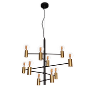 Traverse Constellation 6 | 10 Light Black Gold Pendant Light - Lighting.co.za