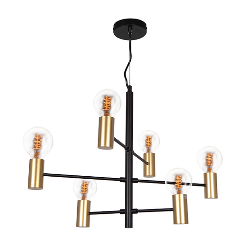 Traverse Constellation 6 | 10 Light Black Gold Pendant Light - Lighting.co.za