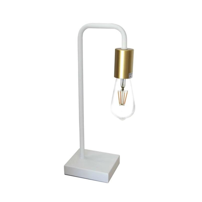 Traverse Black or White and Gold Desk Lamp - Lighting.co.za