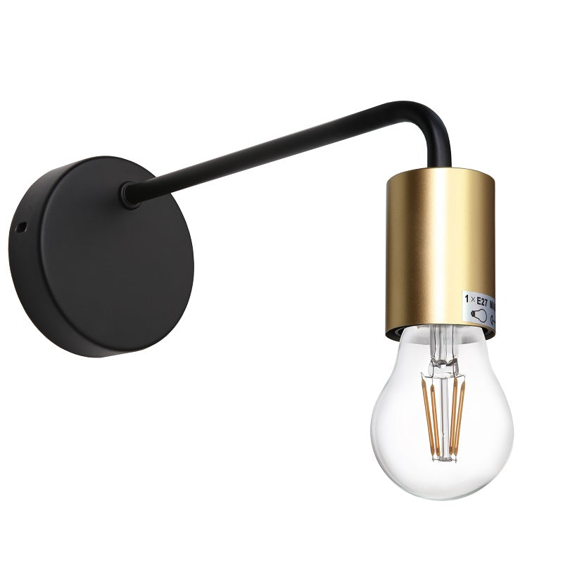 Traverse Black Gold Wall Light - Lighting.co.za