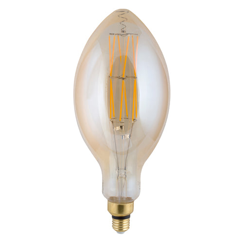 E27 Extra Large 8W LED Vintage Fil Amber Bulb Dim E - Lighting.co.za