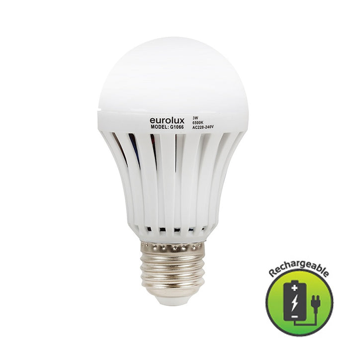 Rechargeable 3W LED Bulb Non Dim - Lighting.co.za