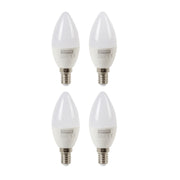 E14 LED Candle Opal 5W 3000K Non Dim Pack of 4 E - Lighting.co.za