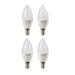 E14 LED Candle Opal 5W 3000K Non Dim Pack of 4 E - Lighting.co.za