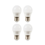 E27 LED Golf Ball Opal 5W 3000K Non Dim Pack of 4 E - Lighting.co.za