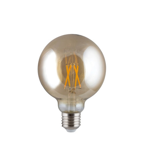 E27 G95 LED Filament 4W 3000K Clear|Amber Non Dim E - Lighting.co.za