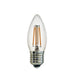 E27 Candle LED Filament Clear 4W 3000K Non Dim E - Lighting.co.za