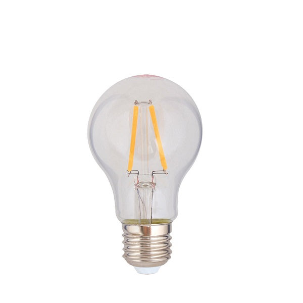 E27 A60 LED Filament 4W 2500K Clear Non Dim E - Lighting.co.za