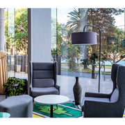 Cantilever Black And Marble Large Floor Lamp - Lighting.co.za