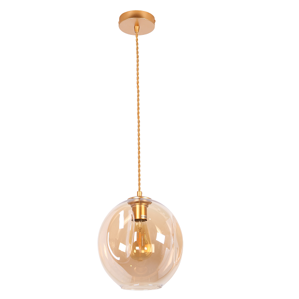 Amador Classic Branch Smoke or Amber Glass 1 Light Pendant Light Available in 2 Sizes - Lighting.co.za