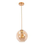 Amador Classic Branch Smoke or Amber Glass 1 Light Pendant Light Available in 2 Sizes - Lighting.co.za