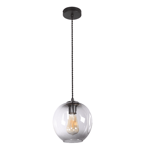 Amador Classic Branch Smoke or Amber Glass 1 Light Pendant Light Available in 2 Sizes - Hanging Lights - Lighting.co.za