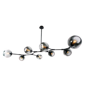 Amador Classic Branch 6 Light Smoke or Amber Glass Pendant Light - Lighting.co.za