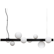 Fantasy Black or Gold and White Glass Sphere And Stem Pendant Light - Lighting.co.za