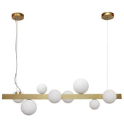 Fantasy Black or Gold and White Glass Sphere And Stem Pendant Light - Lighting.co.za