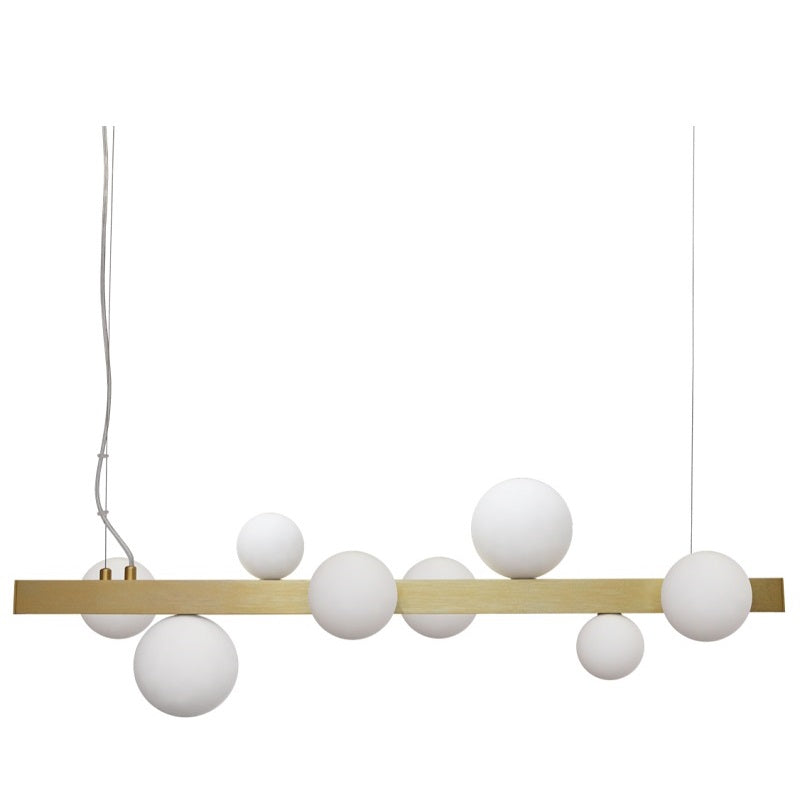 Fantasy Black or Gold and White Glass Sphere And Stem Pendant Light - Lighting.co.za