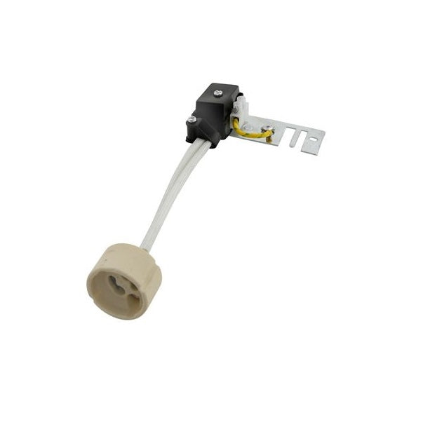 GU10 Ceramic Lamp Holder With Bracket And Earth - Lighting.co.za