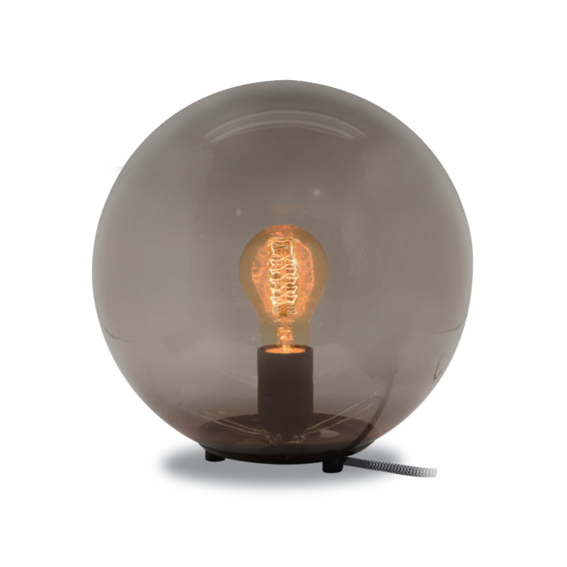 Global Opal | Amber | Smoke Grey Table Lamp - Lighting.co.za