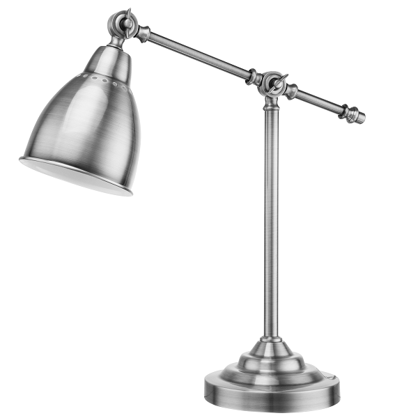 Miller Grey Or Chrome Adjustable Desk Lamp - Lighting.co.za