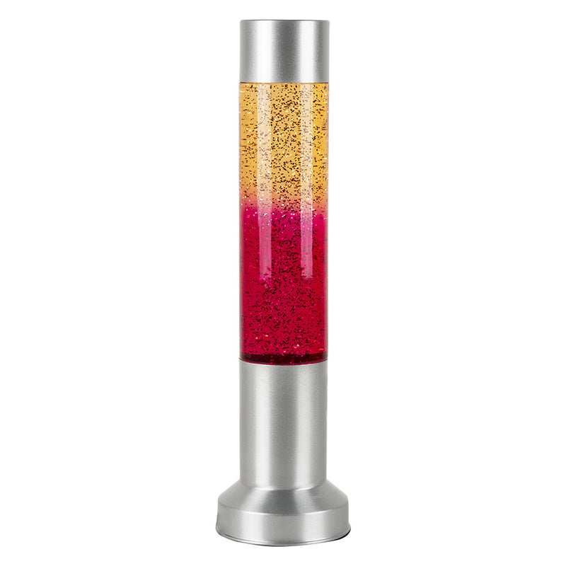 Glitter Lava Lamp With Silver Base - Lighting.co.za