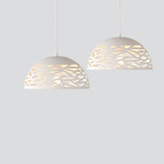 Floro White Facet Dome Pendant Light - Lighting.co.za
